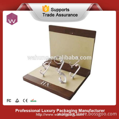 wooden luxury vertical watch display